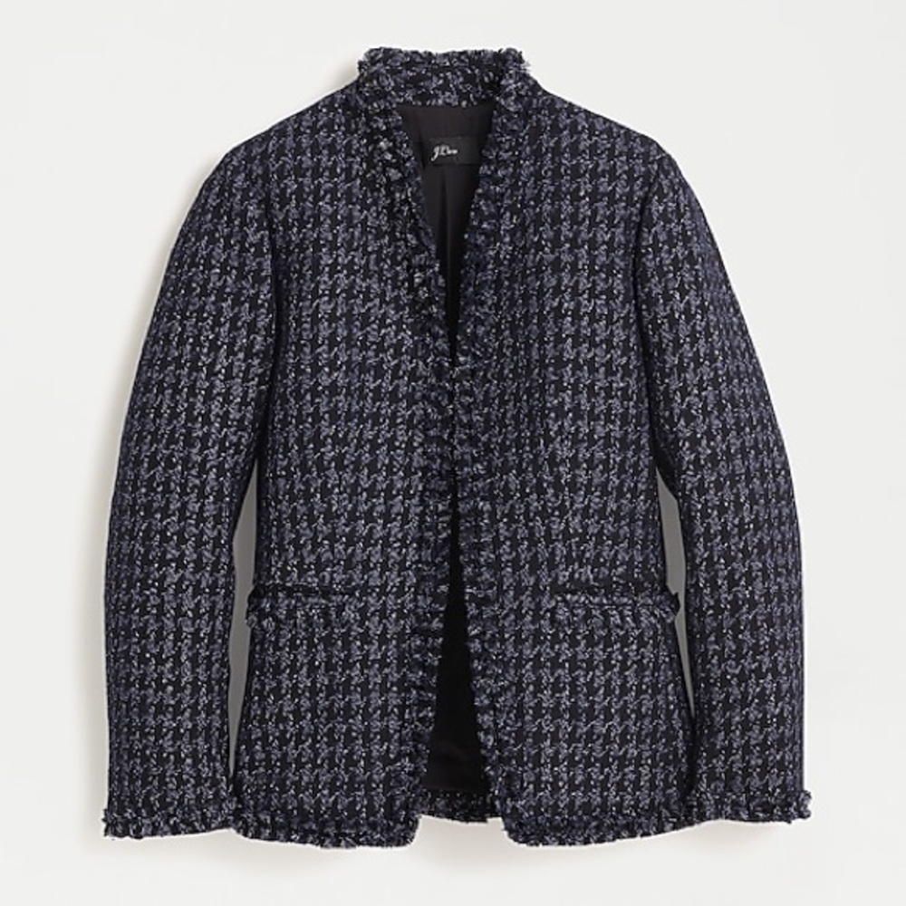 Navy tweed J. Crew Going-out blazer size 4